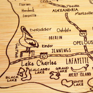 A Slice Of Life Louisiana Cutting Board