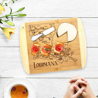 A Slice Of Life Louisiana Cutting Board