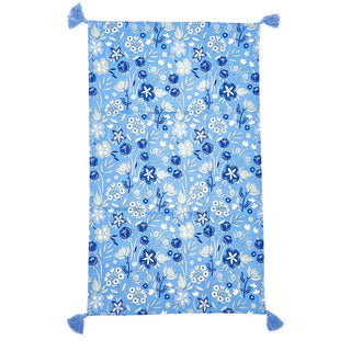 Blue Floral Dish Towels Set
