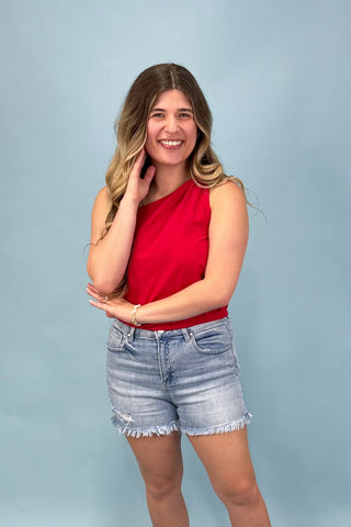 Simply Luxe Asymmetrical Top