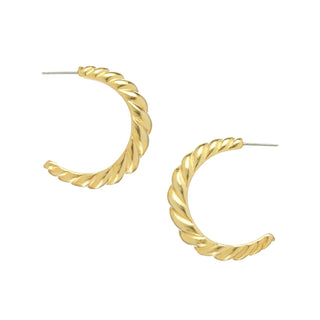 Susan Shaw Shrimp Hoops Earrings