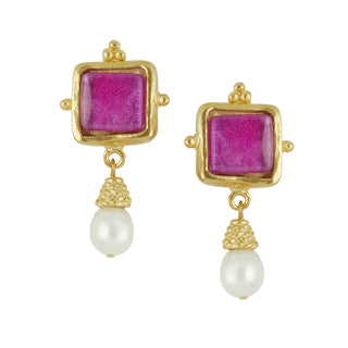 Susan Shaw Madeline Pearl Drop Earrings