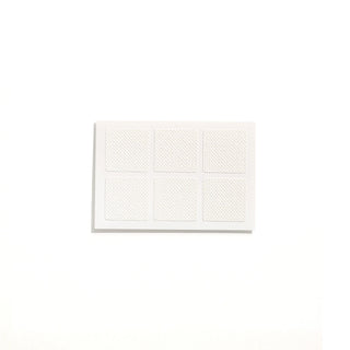 White textured wall panel on a white background
