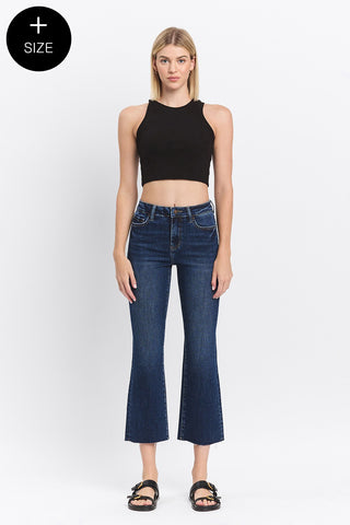 The Jamie PLUS HR Crop Flare Jeans