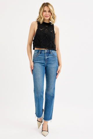 PLUS Jenna Crop Straight Jeans