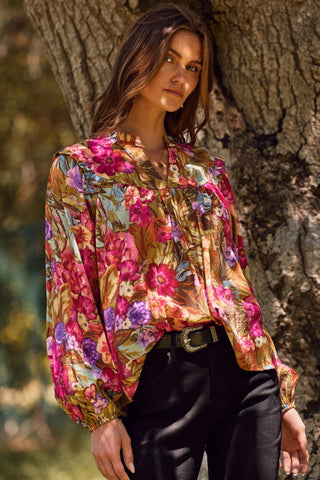 PLUS Sunset Botanica Floral Top