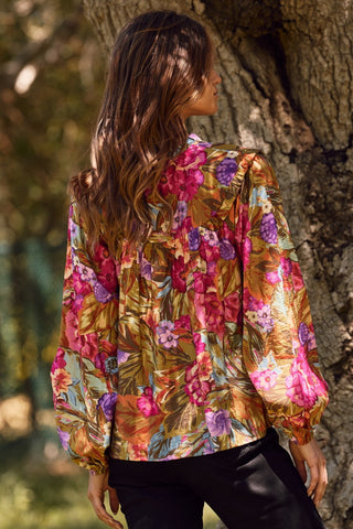 PLUS Sunset Botanica Floral Top