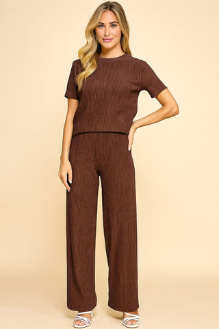 PLUS All Day Vibes Textured Pant Set *More Colors*