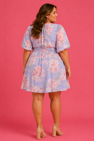 plus floral dress