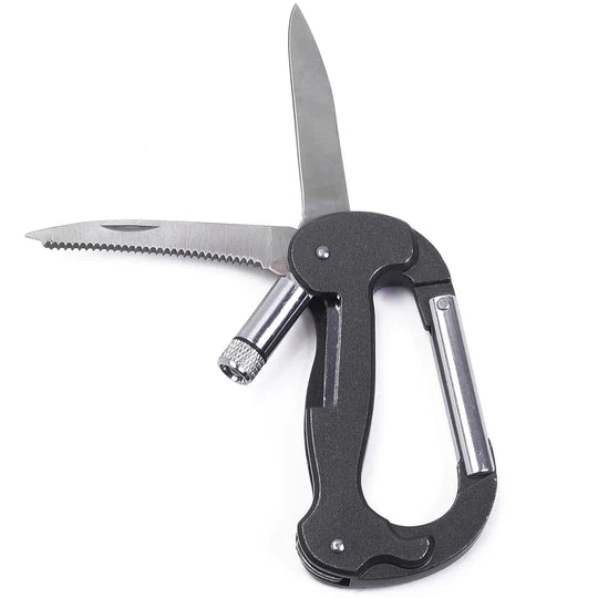 Mad Man Multi-Function Carabiner Clip Tool