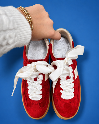 The Cherry Pop Suede Sneaker