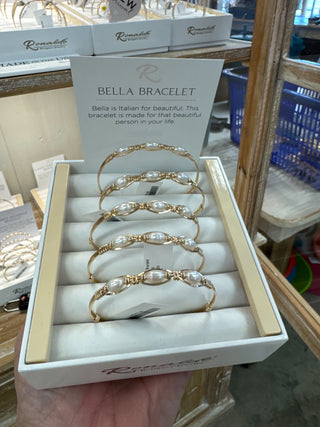 Bella Bracelet set in a display box with a card explaining the product.