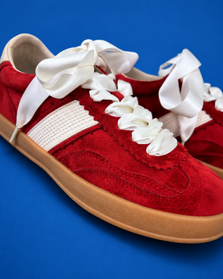 The Cherry Pop Suede Sneaker