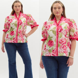 Plus Floral Grace Top *More Colors*