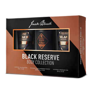 Jack Black Black Reserve Body Collection packaging on a white background