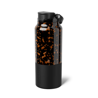 Shop the BrüMate Rise 35oz in Tortoise! This insulated, 100% leakproof water bottle features a 2-in-1 lid, carrying handle, and stylish tortoise finish.