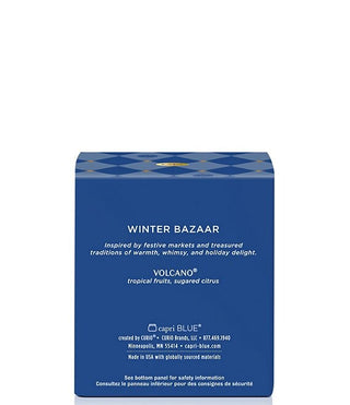 Shop the Capri Blue Volcano Artisan Boxed Candle 8oz featuring tropical fruits, sugared citrus, and a beautiful textured silver glass vessel. Perfect for gifting.