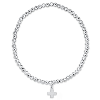 Shop the Classic Sterling 3mm Signature Cross Sterling Charm Bracelet. A timeless sterling silver beaded bracelet with a delicate cross charm.