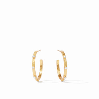 Julie Vos Crescent Pearl Hoop Earring
