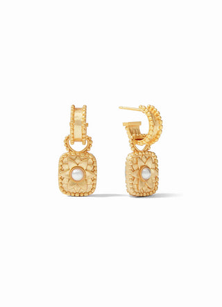 Julie Vos Marbella Hoop & Charm Earring