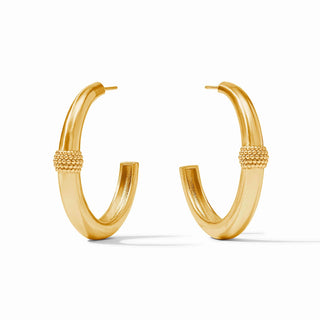 Julie Vos Beaded Station Hoop Earrings *More Sizes*