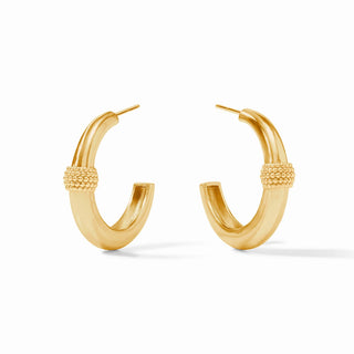 Julie Vos Beaded Station Hoop Earrings *More Sizes*