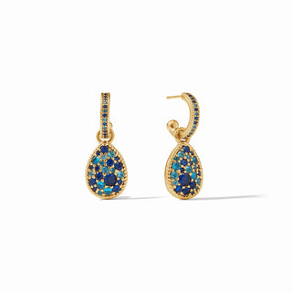 Julie Vos Luna Teardrop Hoop & Charm Earring