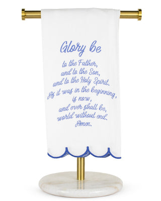 Shop the Royal Standard Inspirational Towel in multiple faith-inspired designs featuring Christian messages, blue accents, and beautiful decorative details.