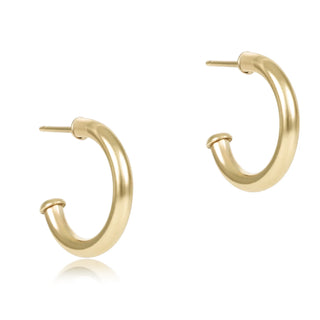 Enewton Round Gold 2mm Smooth Hoop Earrings