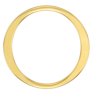 Gold ring on a white background