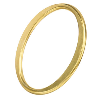 Gold ring on a white background
