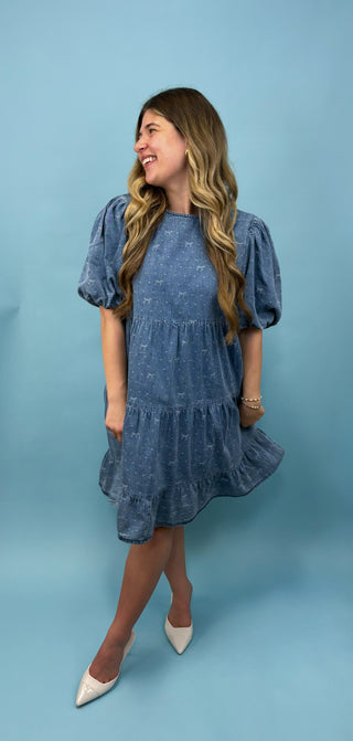 Glitz and Glam Denim Dress
