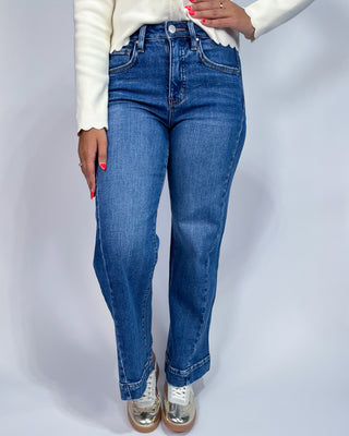 The Diana HR Ankle Wide Jeans