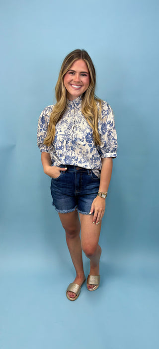 Magnolia Gardina Toile Printed Top