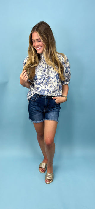 Magnolia Gardina Toile Printed Top