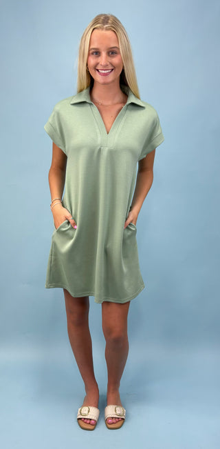 Daily Stroll Collared Mini Dress