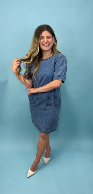 Always Classic Denim Shift Dress