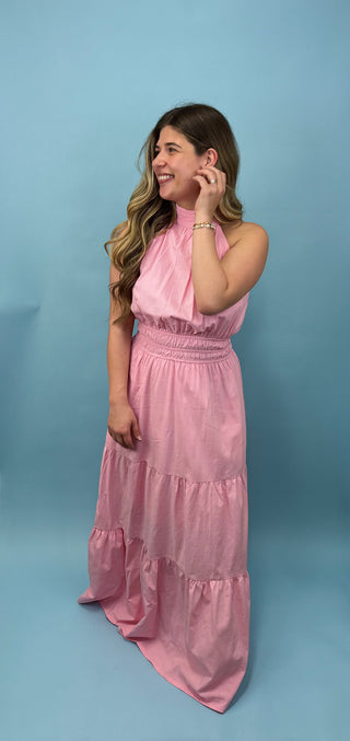 Season of Bliss High Neck Maxi Dress