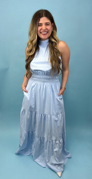 Season of Bliss High Neck Maxi Dress