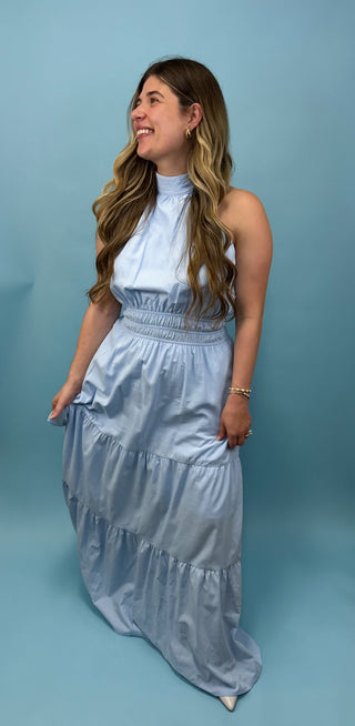 Season of Bliss High Neck Maxi Dress