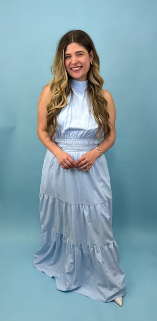Season of Bliss High Neck Maxi Dress