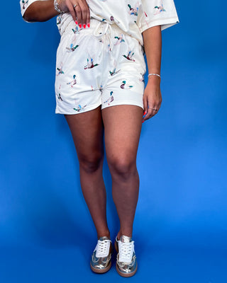 Weekend Lodge Duck Print Shorts Set