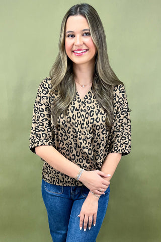 Chai Cheetah Printed Top