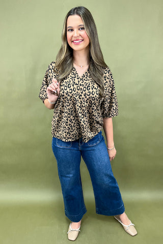 Chai Cheetah Printed Top