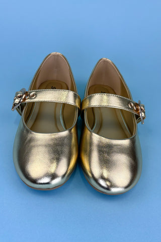 The Gianna Gold Flats
