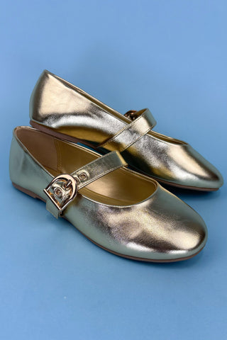 The Gianna Gold Flats