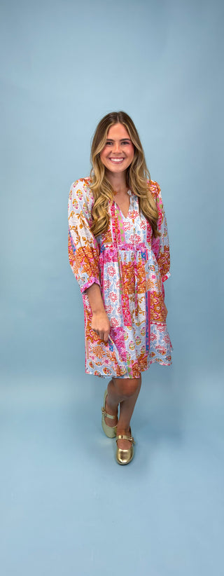 Sorbet Kisses Floral Mini Dress