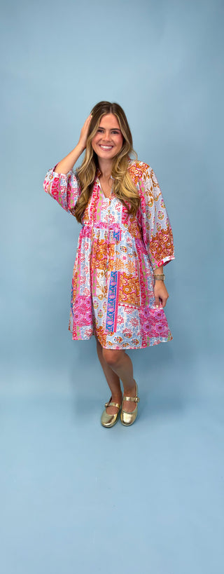 Sorbet Kisses Floral Mini Dress