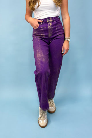 Tailgate Time Purple Denim