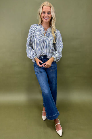 Look My Way Striped Top